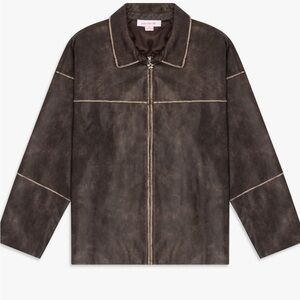 Lisa Says Gah Macey Faux Leather Jacket XS/S